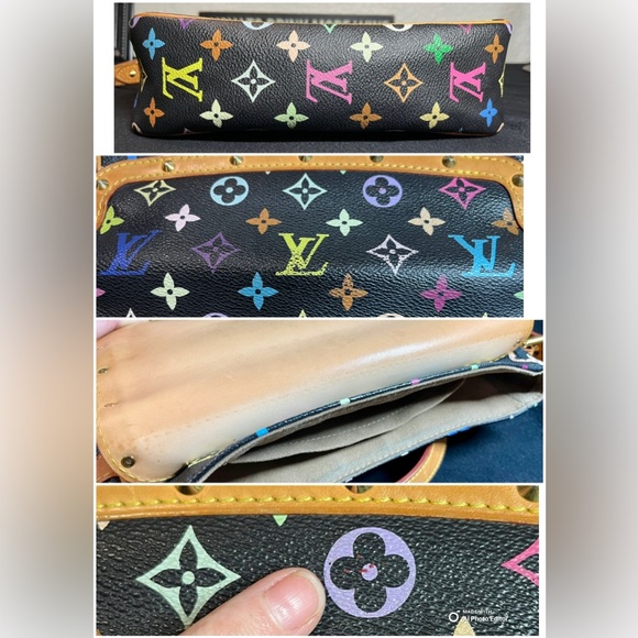 ✨Louis Vuitton✨ Vintage Limited Edition LV Murakami Sologne Saddle Bag Black EUC - Picture 8 of 16